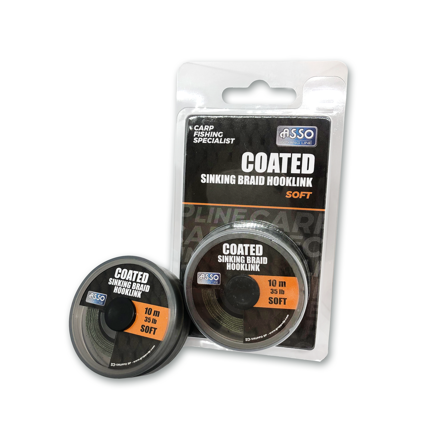 ASSO COATED SINKING BRAID HOOKLINK SOFT BRAIDED