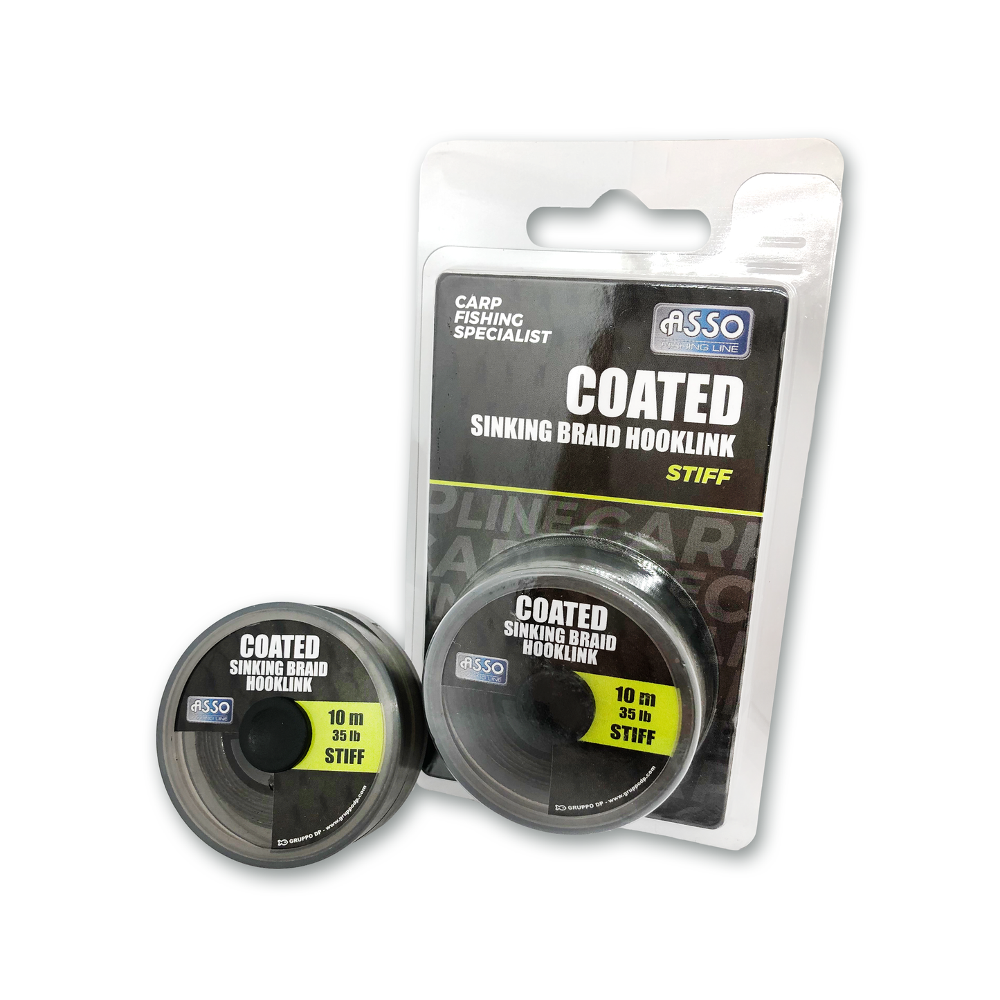 ASSO COATED SINKING BRAID HOOKLINK STIFF BRAIDED