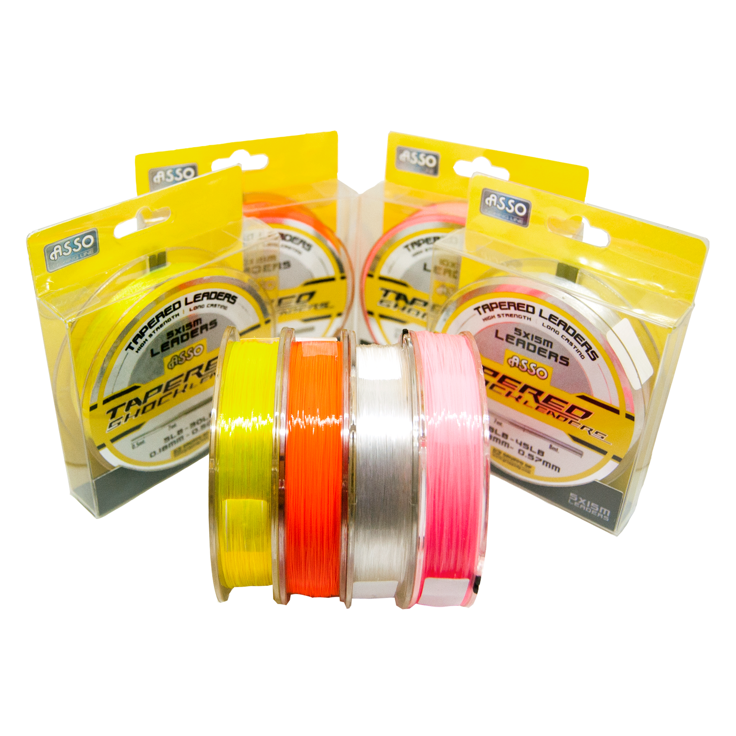 ASSO TAPERED SHOCK LEADERS 5X15M